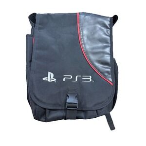 Official Sony PlayStation 3 Backpack PS3 Storage Travel Bag Carrying Soft Case